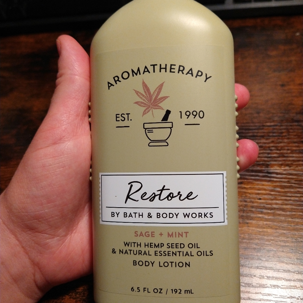 Bath and Body Works Restore Sage and Mint Lotion